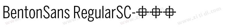 BentonSans RegularSC字体转换